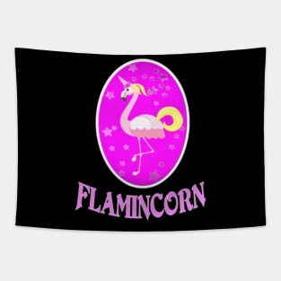 The Flamingo and the Unicorn in a Wrap Tapestry