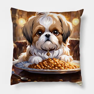 Shih tzu havin papa Pillow