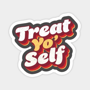 Treat Yo Self Vintage Parks and Rec Magnet