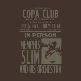 Memphis Slim Boxing Style concert poster T-Shirt