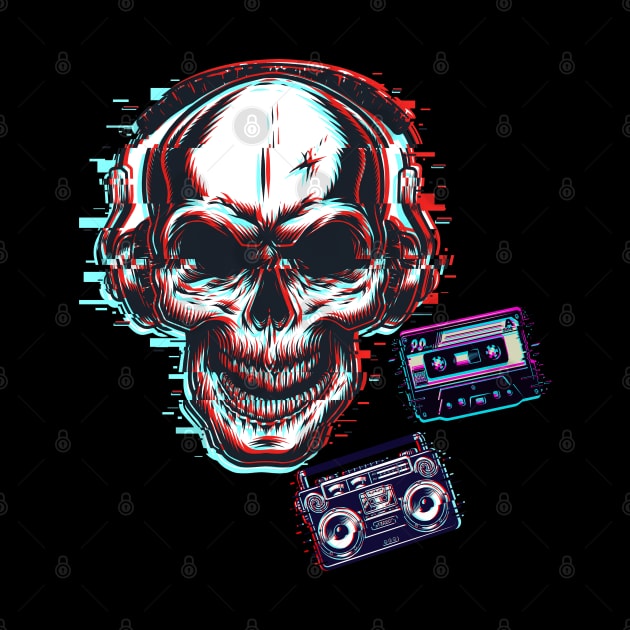 Skull Music Rock by JeffDesign