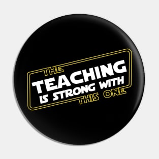 Strong Teacher Pin