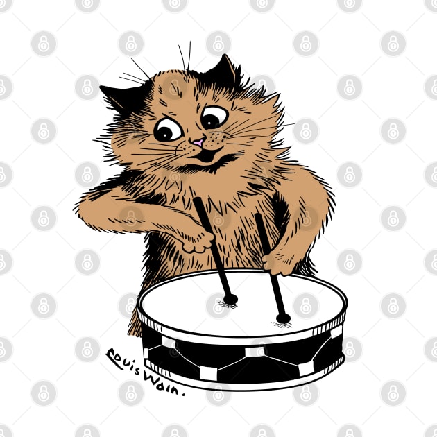 Drummer Cat by KarwilbeDesigns