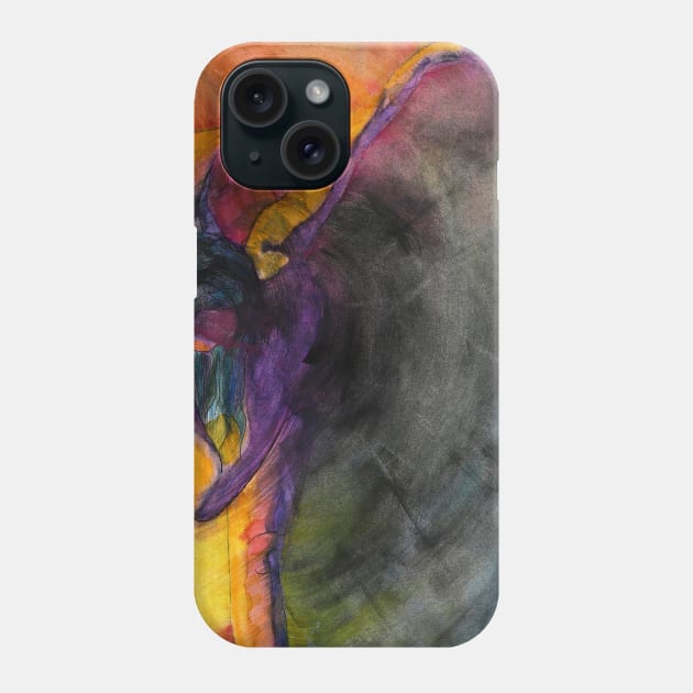 Dance it n1 · modern dancer, dancing, contemporary dance · watercolor painting Phone Case by natashakolton