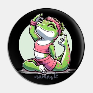 Zen Yoga Lizard Pin