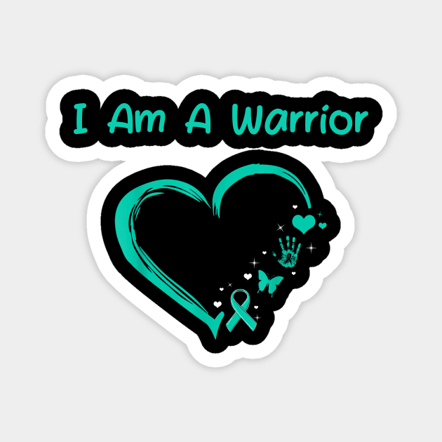 I am a Warrior Cervical Cancer Awareness gift Magnet by dashawncannonuzf