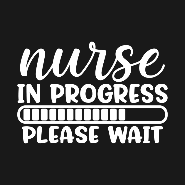 Nurse in progress please wait - funny joke/pun (white) by PickHerStickers