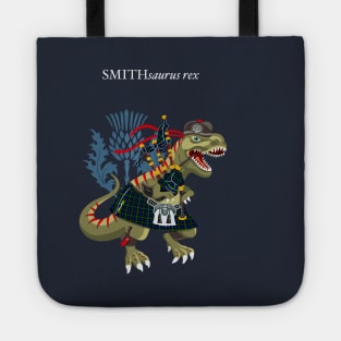 Clanosaurus Rex SMITHsaurus Rex Smith clan Scotland Family Tartan Tote