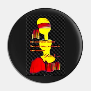 Mondrian Woman Pin