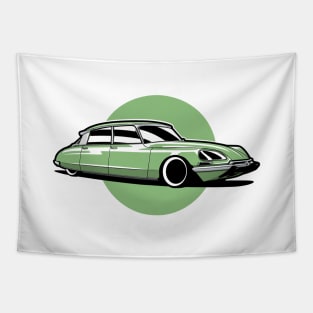 Green Citroen DS classic Tapestry