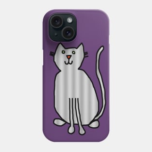 Cat Metal Phone Case