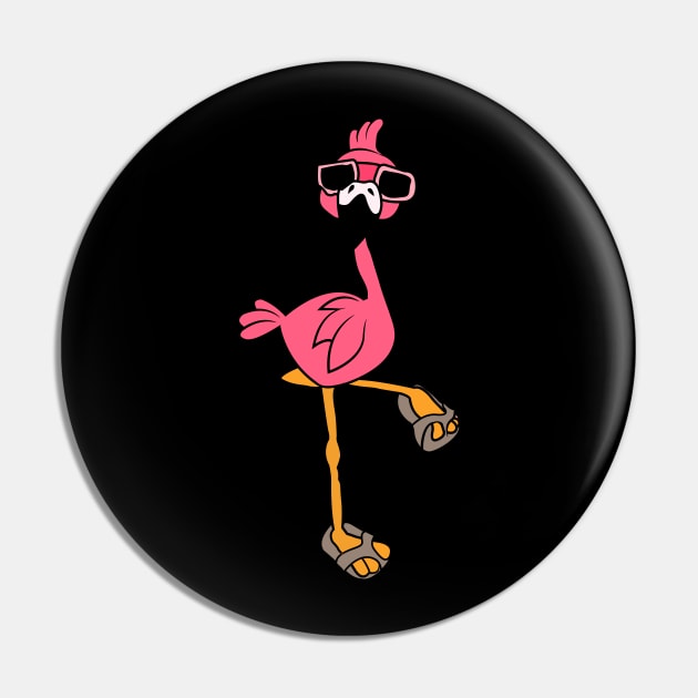 Flamingo Pin by Tesszero