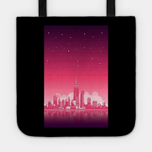 Vaporwave city minimalist art Tote