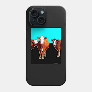 Three Cows Pop Art Phone Case