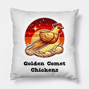 Golden Comet Chickens Pillow