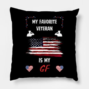 veteran girlfriend Pillow