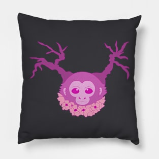 Sakura Monkey Pillow