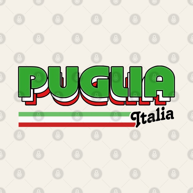 Puglia, Italia /// Retro Typography Design by DankFutura