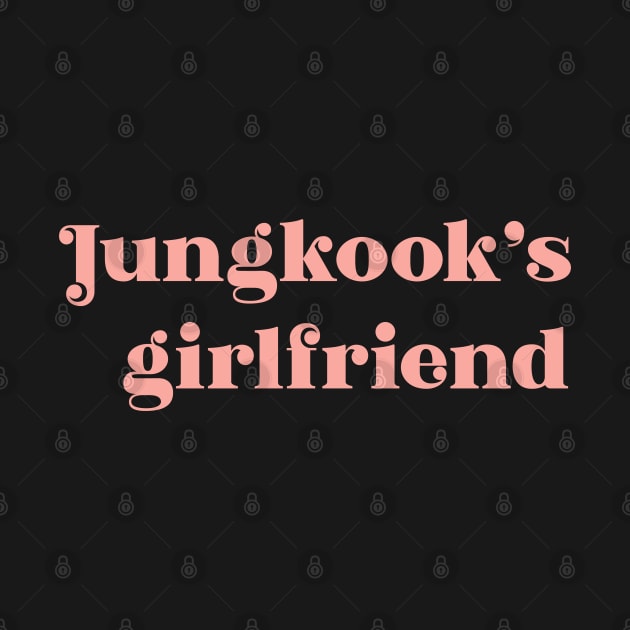 BTS Jungkook's girlfriend soft pink text by Oricca