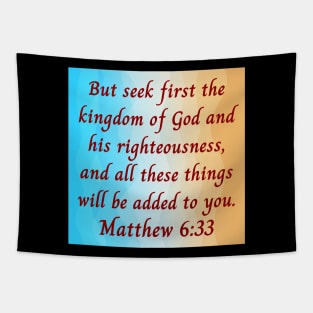 Bible Verse Matthew 6:33 Tapestry