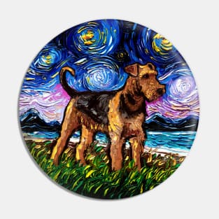 Airedale Terrier Night Pin