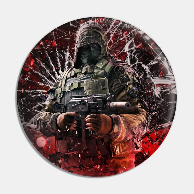 Rainbow Six Seige - Kapkan Pin by syanart