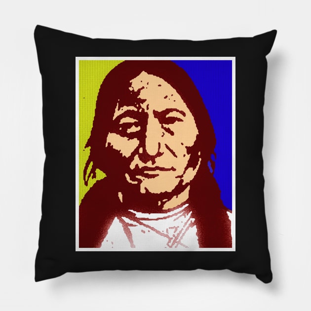 SITTING BULL Pillow by truthtopower