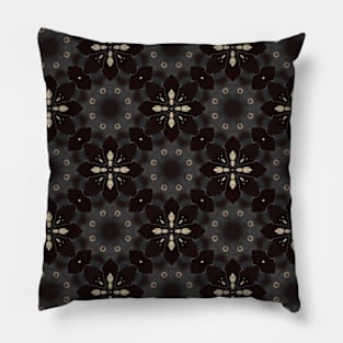 Black and White Gear Looking Pattern - WelshDesignsTP002 Pillow