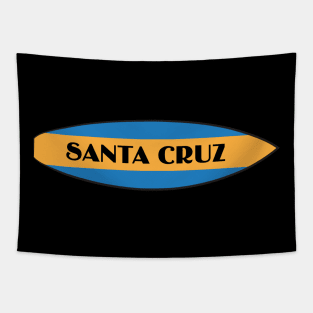 Santa Cruz California CA Surf Board Tapestry