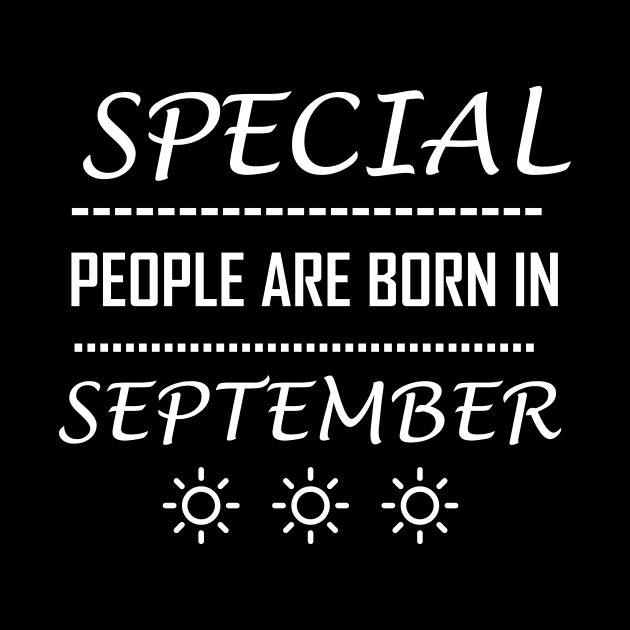 special people are born in September,September by Souna's Store