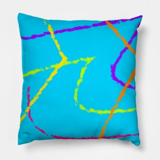 Sketch Mountains Abstract Pattern Pillow