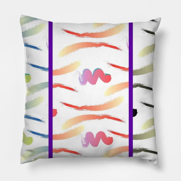 Multicolored digital gradient design Pillow by Artistic_st