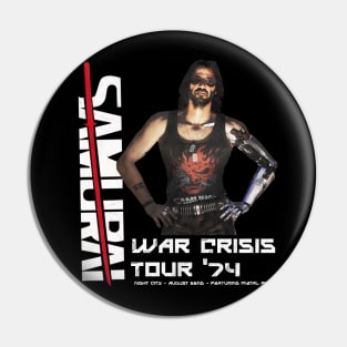 Samurai Cyberpunk Concert - War Crisis Pin