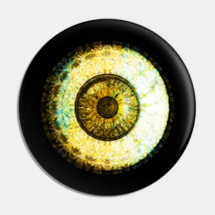 Golden Brown  Eyeball Jewel Pin