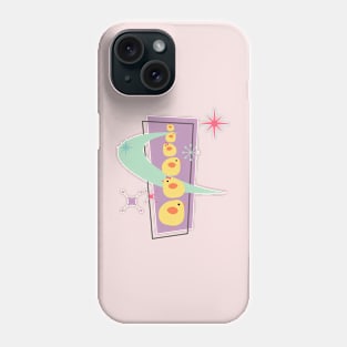 Mid-Century Modern Chicks - Retro Easter Phone Case