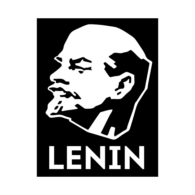 Lenin black and white by Artio