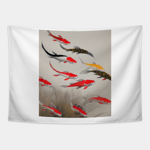 The Art of Koi Fish: A Visual Feast for Your Eyes 10 Tapestry by Painthat