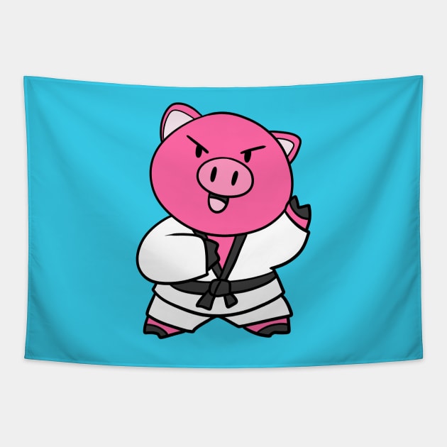 Pork Chop Tapestry by WildSloths