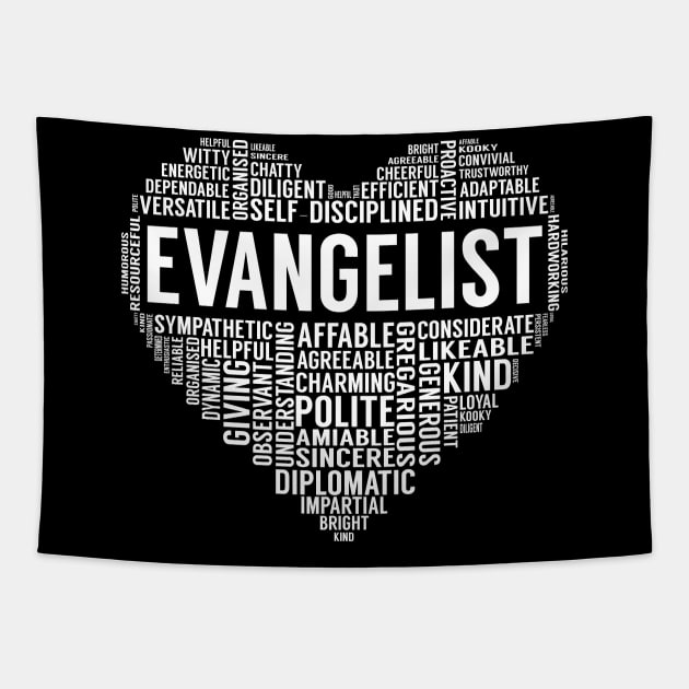 Evangelist Heart Tapestry by LotusTee