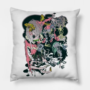 Zombie pajamas party Pillow