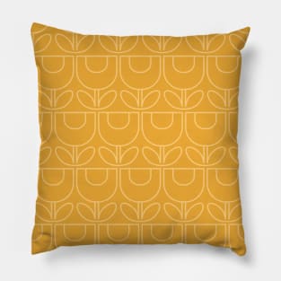 Tulip Line Yellow Pillow