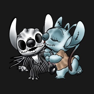 Stitch & Angel Nightmare Before Xmas T-Shirt