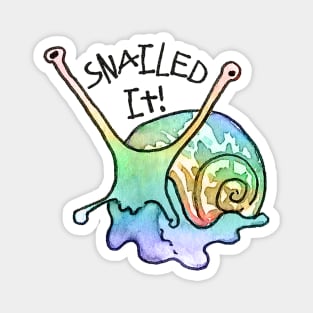 Rainbow Snailed it!! This snail Nailed it! In Rainbow Magnet