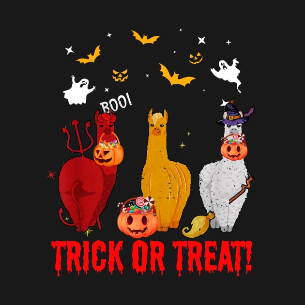 Trick Or Treat Llama Halloween Gift by Dianeursusla Clothes