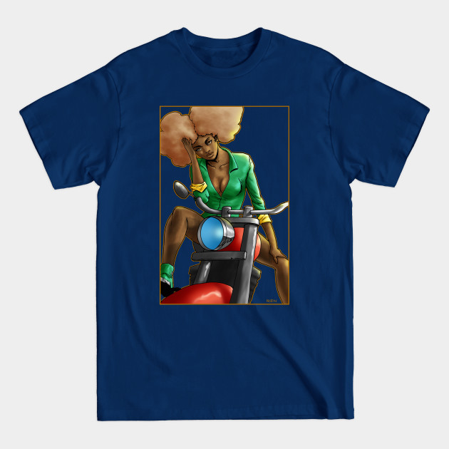 Discover Afro Biker girl - Biker Girls - T-Shirt