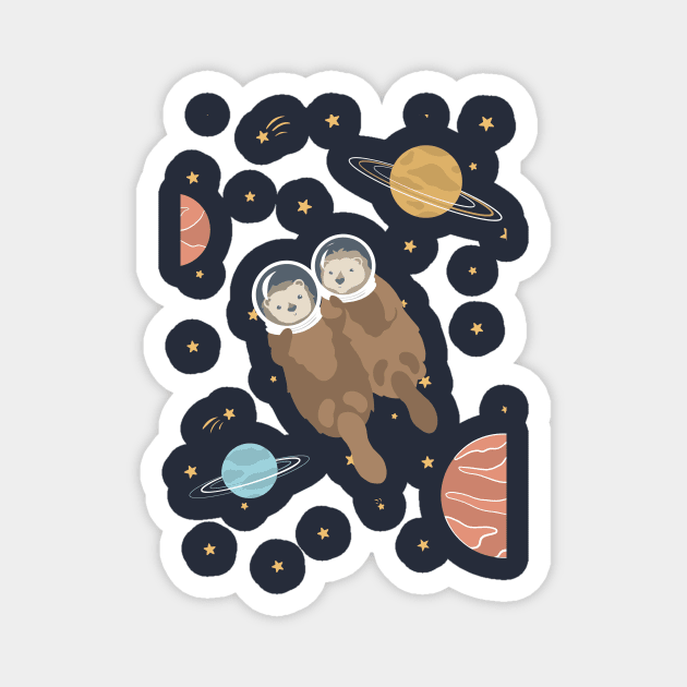 Astron-Otters Magnet by Tilly-Scribbles