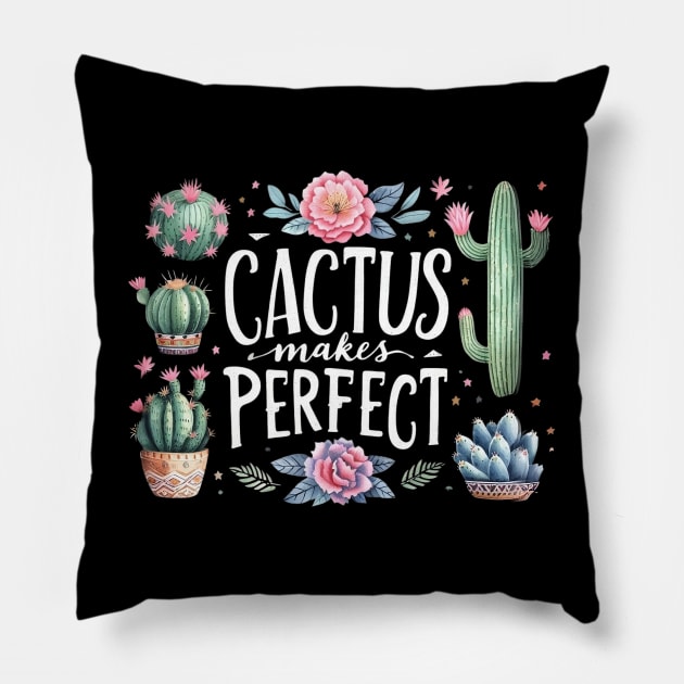 Cactus Makes Perfect Pillow by PhotoSphere