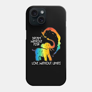 Gay Elephant Dream Without Fear  Pride Lgbt Women Men Phone Case