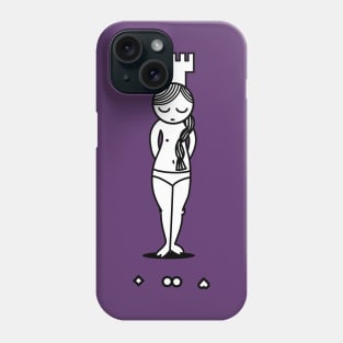 Girl and Castle Phone Case