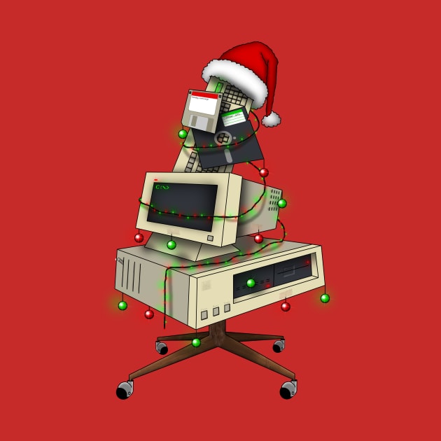 Retro Computer Christmas Tree! by BGL